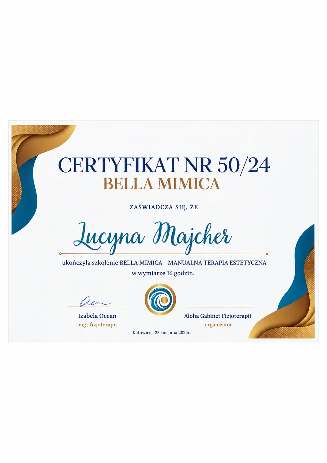 certyfikat lucyna mejcher 2